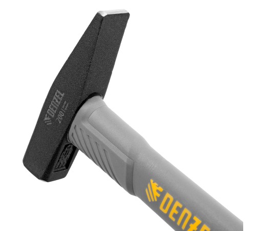 Молоток слесарный, 200 г, кованый, фибергласовая рукоятка c TPR покрытием Denzel