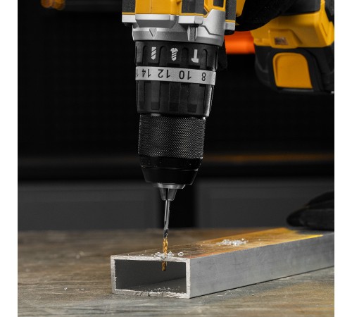 Сверло спиральное по металлу 3,2 x 65мм, Р6М5, Golden Tip, многогранная заточка, 2шт. Denzel