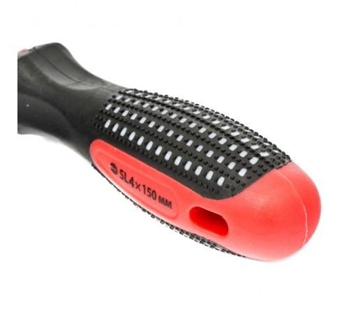 Отвертка Fusion, SL4 х 150 мм, CrV, трехкомпонентная рукоятка  Отвертка Fusion, SL4 х 150 мм, CrV, трехкомпонентная рукоятка