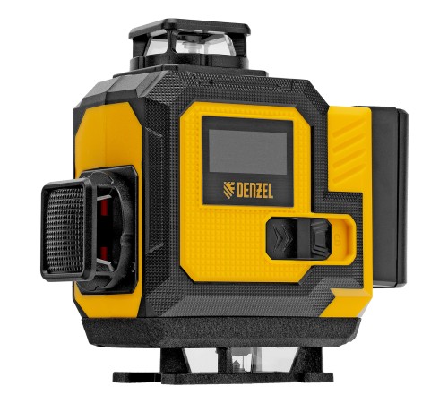Лазерный уровень мультипризменный DLV 360-4T, 30 м, зеленый луч, Li-Ion 2,4 Aч, штатив Denzel