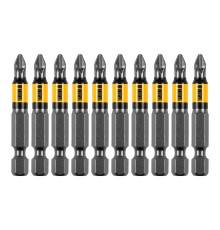 Бита PH2х50, сталь S2, цилиндр., 10 шт. Е 6,3 Denzel