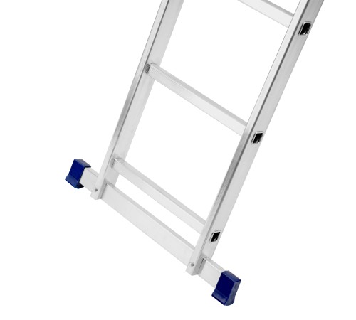 Лестница, 2 х 11 ступеней, алюминиевая, двухсекционная, Сибртех