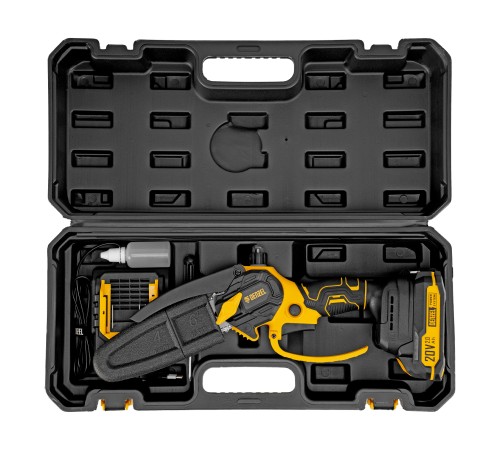 Цепная мини-пила аккумуляторная бесщет., CCS-150, шина 150 мм, Li-Ion, 20 В Denzel