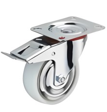 Колесо поворотное полипропилен SRCnb 55 125 мм с тормозом (F) Колесо поворотное полипропилен SRCnb 55 125 мм с тормозом (F)