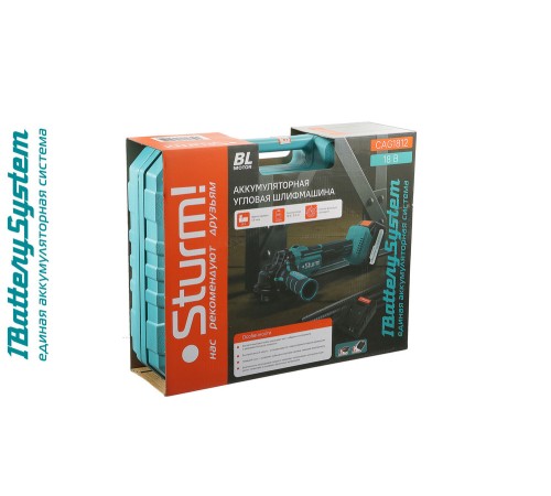 Аккумуляторные УШМ Sturm! CAG1812 1BatterySystem Аккумуляторные УШМ Sturm! CAG1812 1BatterySystem