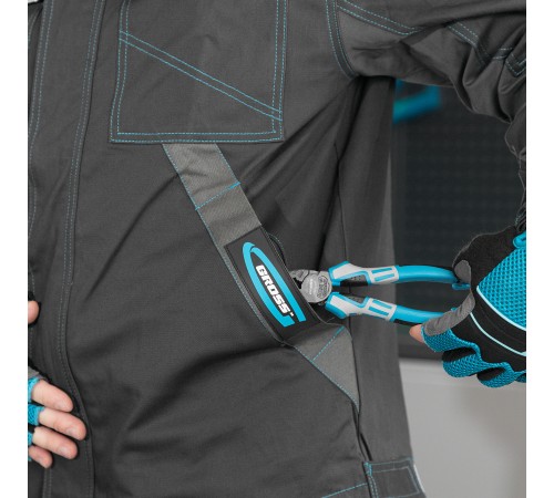 Куртка профессиональная рабочая, 97% хлопок 3% спандекс, XL Gross