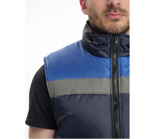 Жилет утепленный Экспертный СОП (тк.Оксфорд), т.синий/васильковый