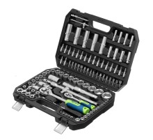 Набор инструментов, 1/2", 1/4", 108 предметов// Сибртех