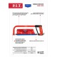Ножовка по металлу P.I.T. ADVANCE HHAS01-0250