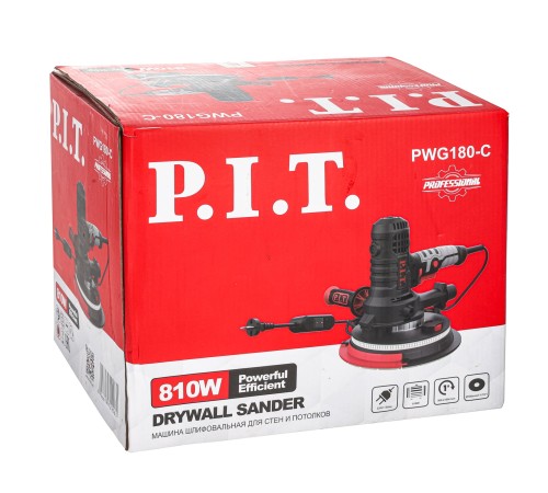 Шлифмашина для стен и потолков сетевая P.I.T. PWG180-C