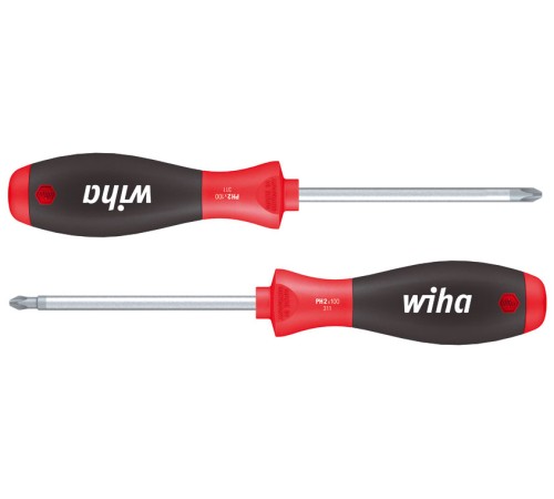 WIHA Отвертка SOFTFINISH, CrMo сталь, матовое хромирование PH1 x 25 мм WH HQ