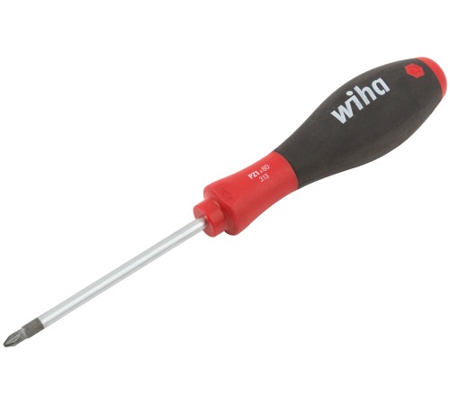WIHA Отвертка SOFTFINISH, CrMo сталь, матовое хромирование PZ1 x 80 мм WH HQ
