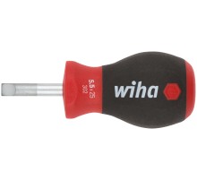 WIHA Отвертка SOFTFINISH, CrMo сталь, матовое хромирование SL5,5 x 25 мм WH HQ