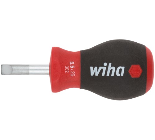 WIHA Отвертка SOFTFINISH, CrMo сталь, матовое хромирование SL5,5 x 25 мм WH HQ