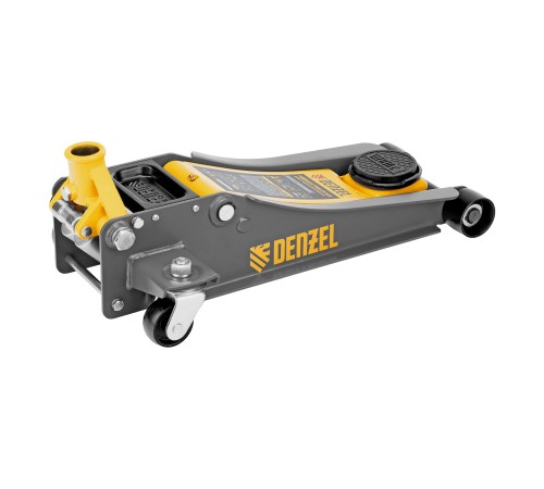 Домкрат гидравлический подкатной, 2,5 т, 85-430 мм, быстрый подъем, низкий подхват, проф. Denzel