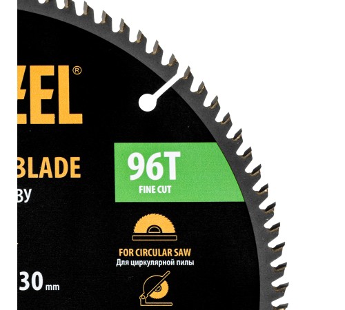 Пильный диск по дереву ф250 х 30 мм, 96 зубьев Denzel