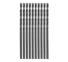 Сверло по металлу, 2 мм, полированное, HSS, 10 шт, цилиндрический хвостовик Matrix