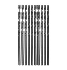 Сверло по металлу, 2 мм, полированное, HSS, 10 шт, цилиндрический хвостовик Matrix