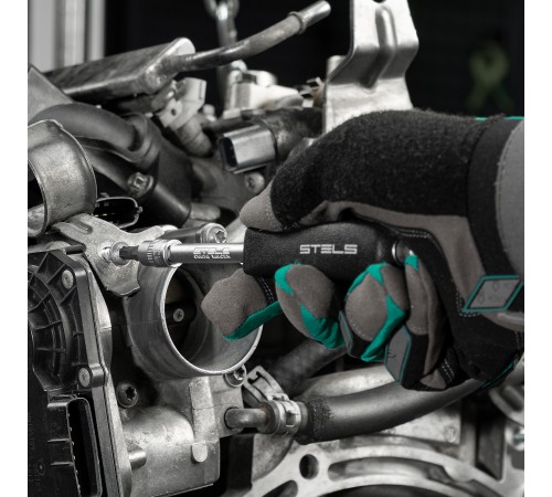 Набор инструментов, 1/4, CrV, пластиковый кейс, 29 предметов Stels