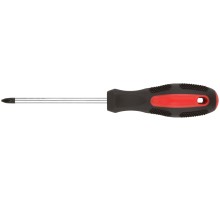 Отвертка "Мастер", CrV сталь, прорезиненная ручка 6х100 мм РН2 КУРС