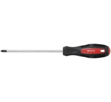 Отвертка "Мастер", CrV сталь, прорезиненная ручка 6х150 мм РН2 КУРС Отвертка "Мастер", CrV сталь, прорезиненная ручка 6х150 мм РН2 КУРС