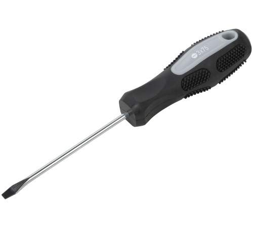 Отвертка "Мастер", CrV сталь, прорезиненная ручка 3х75 мм SL КУРС Отвертка "Мастер", CrV сталь, прорезиненная ручка 3х75 мм SL КУРС