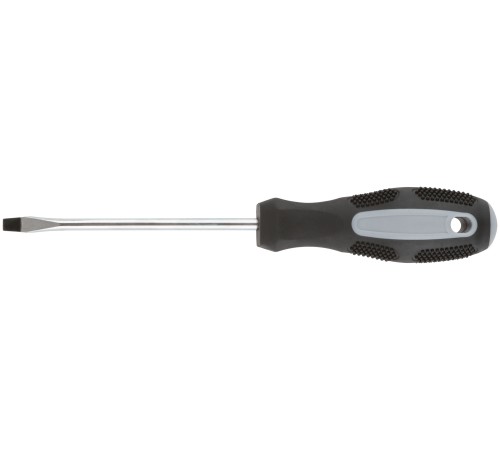 Отвертка "Мастер", CrV сталь, прорезиненная ручка 5х100 мм SL КУРС Отвертка "Мастер", CrV сталь, прорезиненная ручка 5х100 мм SL КУРС