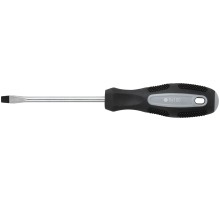 Отвертка "Мастер", CrV сталь, прорезиненная ручка 6х100 мм SL КУРС