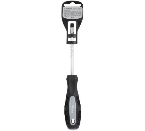 Отвертка "Мастер", CrV сталь, прорезиненная ручка 6х100 мм SL КУРС