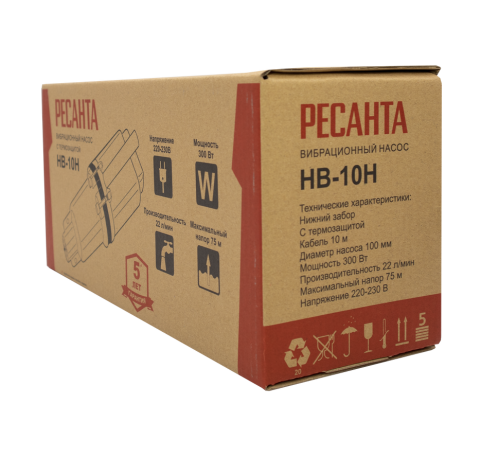 Вибрационный насос Ресанта НВ-10Н Вибрационный насос Ресанта НВ-10Н