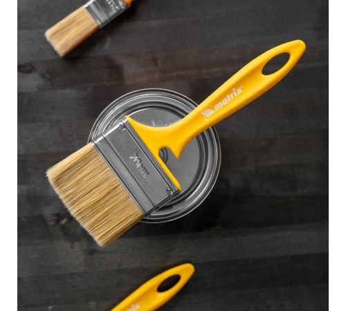 Кисть флейцевая для лаков, 70 x 12 мм, искусственная щетина, пластиковая рукоятка, Matrix