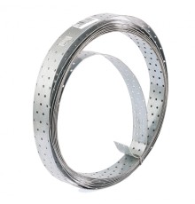 Лента перфорированная монтажная, 2 мм, LM 5см х 10 м, отвер. 4.5-5 мм, цинк Сибртех