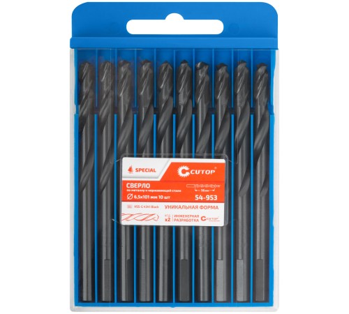 Сверло по металлу Cutop Special, HSS-G, 6,5 х 101/56 мм (10 шт) CUTOP Сверло по металлу Cutop Special, HSS-G, 6,5 х 101/56 мм (10 шт) CUTOP