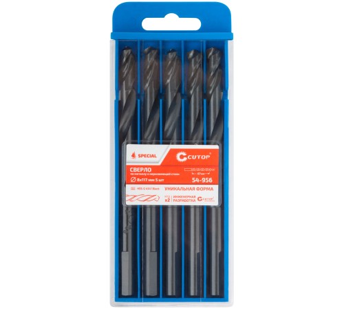 Сверло по металлу Cutop Special, HSS-G, 8 х 117/67 мм (5 шт) CUTOP Сверло по металлу Cutop Special, HSS-G, 8 х 117/67 мм (5 шт) CUTOP
