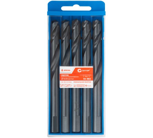 Сверло по металлу Cutop Special, HSS-G, 13 х 151/90 мм (5 шт) CUTOP