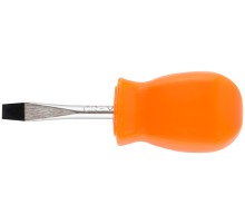 Отвертка "Эконом", CrV сталь, пластиковая оранжевая ручка  5х38 мм SL FIT DIY