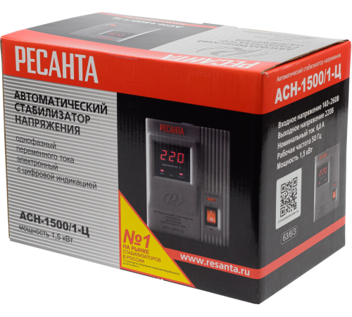 Стабилизатор напряжения РЕСАНТА АСН-1500/1-Ц