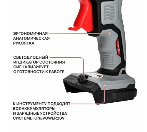 Пистолет клеевой аккумуляторный P.I.T. PEC20H-11A (без АКБ и ЗУ)