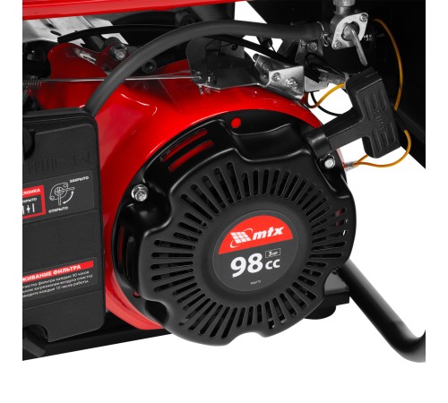 Генератор бензиновый RS-1500, 1,1 кВт, 230В, ручной стартер MTX