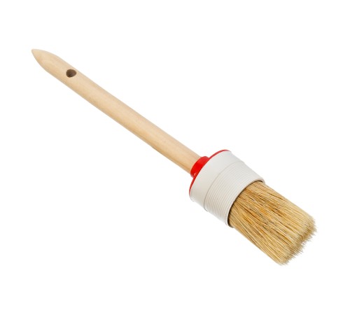 Кисть круглая №10 (40 мм), натуральная щетина, деревянная ручка MTX