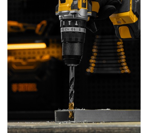 Сверло спиральное по металлу 10 x 133мм, Р6М5, Golden Tip, многогранная заточка Denzel