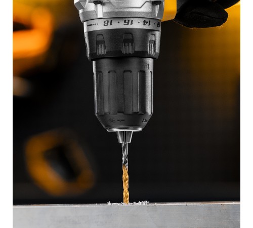 Сверло спиральное по металлу 4,2 x 75мм, Р6М5, Golden Tip, многогранная заточка Denzel