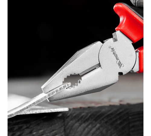 Плоскогубцы Nickel, никелированные 200 мм, двухкомпонентные рукоятки Matrix