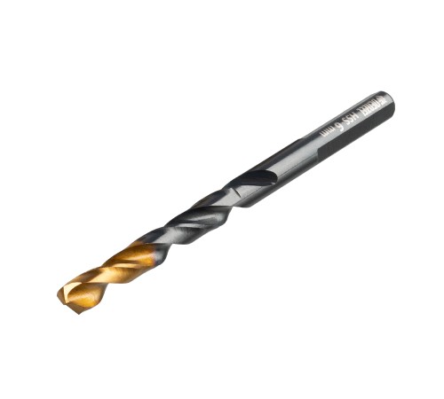 Сверло по металлу, 6 мм, HSS-Tin, Golden Tip, 10 шт. Denzel