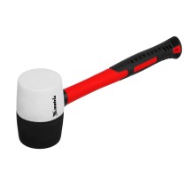 Киянка резиновая, 450 г, черно-белая резина, фибергласовая рукоятка Matrix