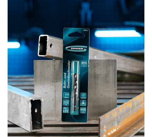 Сверло-метчик М10 х 1,5 мм, Co5%// Gross