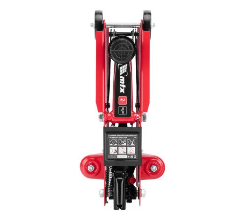 Домкрат гидравлический подкатной, 2 т, 135-320 мм, в пласт. кейсе MTX