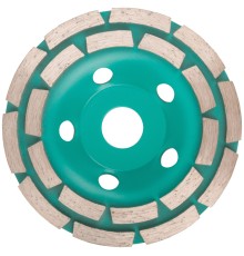 Алмазный шлифовальный диск "Чашка", двухрядный, GreatFlex Light, 125 x 5.0 x 8.0 x 22.2 мм Greatflex