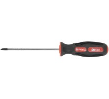 Отвертка "Универсал", CrV сталь, прорезиненная ручка  4х100 мм РН1 FIT IT