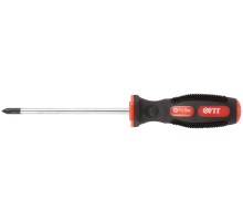 Отвертка "Универсал", CrV сталь, прорезиненная ручка  5х100 мм РН1 FIT IT